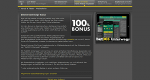 Bet365 Unterwegs-Bonus