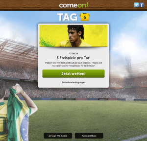 ComeOn Freispiele