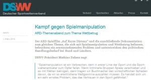 DSWV Spielmanipulation