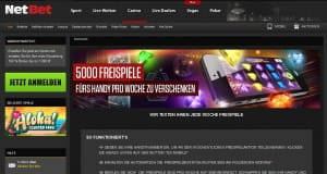 NetBet Handy Freispiele