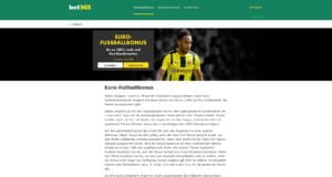 bet365 Euro-Fußballbonus