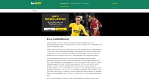bet365 Euro Fussballbonus