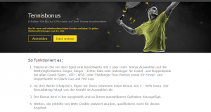 bet365 Tennisbonus