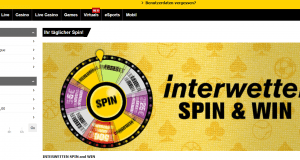 Interwetten Glücksrad Spin & Win.