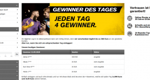 Interwetten Gewinner des Tages.