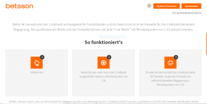 Betsson Gratiswette.